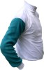 Fuzzy Sleeve Jockey Shirt 
(Cotton) 
Turtle Neck with Embroidery 
on Neck